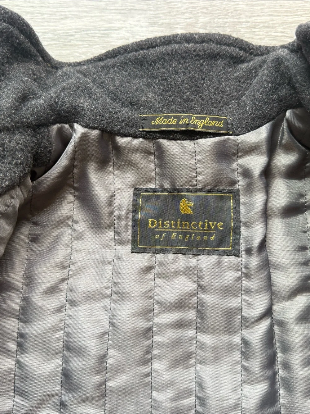 🧸 Distinctive of England | Sherpa Charcoal Grey & White Winter Jacket